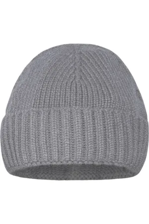 MOORER Akcesoria, Mężczyzna, Szary, ONE SIZE, Kaszmir, Beret-Cws