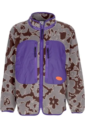 PUMA Sport, Mężczyzna, Wielobarwność, M, Nylon, Kurtka Polarowa Sherpa z wzorem Pam