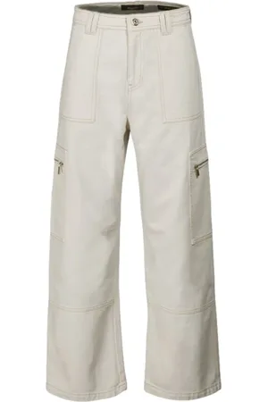 MOORER Jeansy, Kobieta, Beżowy, W27, Denim, Arys-43 Ecru