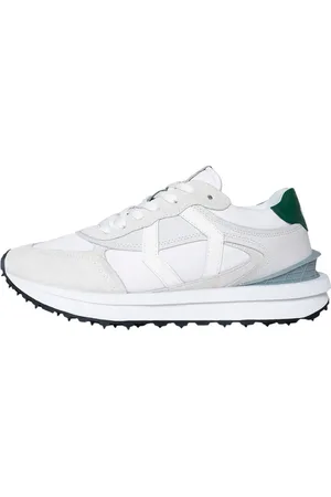 Mikakus Buty, unisex, Szary, 40 EU, Zamsz, Białe Zielone Sneakersy 018 Garden