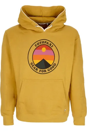COTOPAXI Bluzy, Mężczyzna, Żółty, XL, Amber Męski Hoodie Długi Rękaw