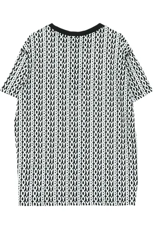 Boy London Koszulki, Mężczyzna, Wielobarwność, XL, Biała/Czarna Aver Tee Męska Koszulka