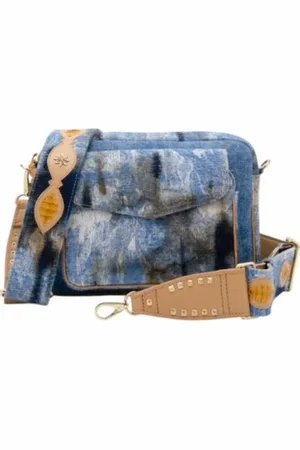 CLARIS VIROT Torebki, Kobieta, Niebieski, ONE SIZE, Denim, Vintage Denim Big Charly Torba na ramię