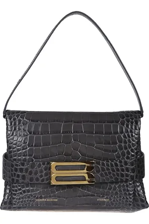 Victoria Beckham Torebki, Kobieta, Czarny, ONE SIZE, Torba Pouch z Łańcuchem i Klamrą