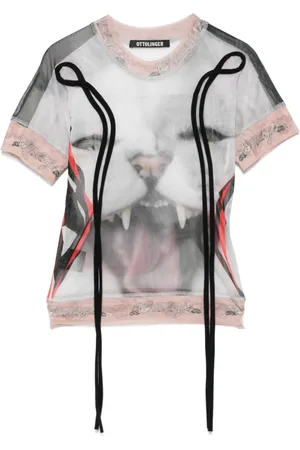 OTTOLINGER Koszulki, Kobieta, Wielobarwność, M, Białe T-shirty i Pola