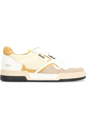 Rhude Buty, Mężczyzna, Wielobarwność, 44 EU, Skóra, Vintage Racing Low-Top Sneakers