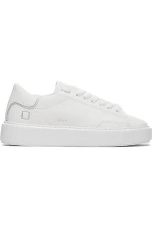 D.A.T.E. Buty, Kobieta, Biały, 40 EU, Skóra, Białe Sneakersy Sfera