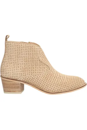 Alpe Buty, Kobieta, Beżowy, 39 EU, Zamsz, Beżowe Casualowe Botki Damskie