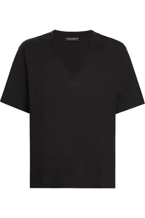 Dolce & Gabbana Koszulki, Mężczyzna, Czarny, L, Czarne T-shirty i Pola