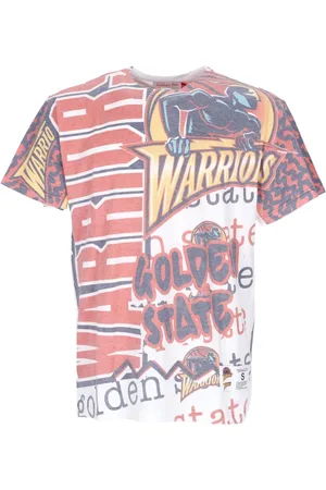Mitchell & Ness Koszulki, Mężczyzna, Wielobarwność, L, NBA Jumbotron 2.0 Tee Biały