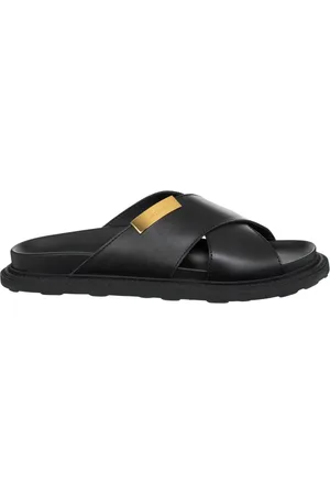 Moschino Buty, Mężczyzna, Czarny, 40 EU, Sandaly w Jednym Kolorze, Bez Zapięcia