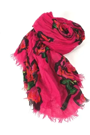 LOUIS VUITTON Pre-owned, Kobieta, Różowy, ONE SIZE, Kaszmir, Pre-owned Fabric scarves