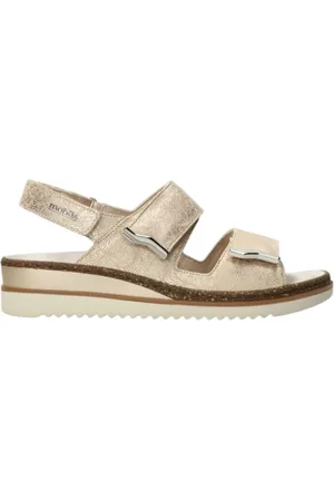 Mephisto Buty, Kobieta, Żółty, 39 EU, Złota Fantazyjna Sandałki dla Kobiet