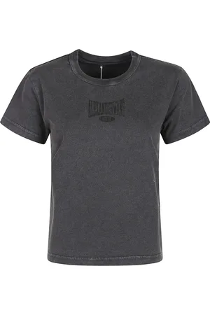 Alexander Wang Koszulki, Kobieta, Czarny, M, Graficzny Zestawiony T-shirt