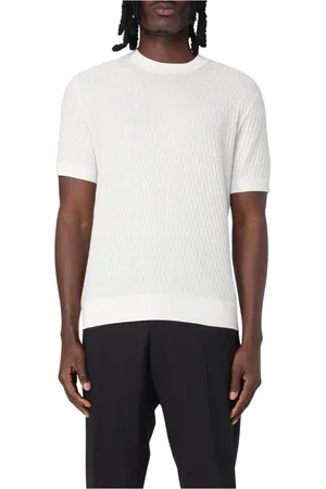Paolo Pecora Koszulki, Mężczyzna, Biały, L, Casual Crew Neck T-shirt