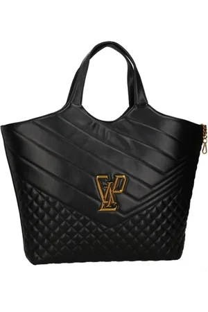 GAËLLE Torebki, Kobieta, Czarny, ONE SIZE, Elegancka Czarna Torba Shopper
