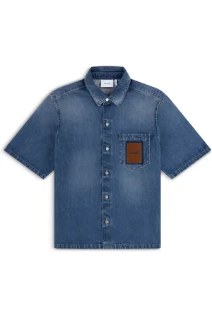Axel Arigato Koszule, Mężczyzna, Niebieski, L, Denim, Ronan Koszula Denimowa
