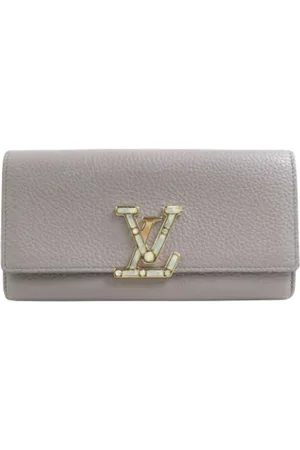 LOUIS VUITTON Pre-owned, Kobieta, Szary, ONE SIZE, Skóra, Pre-owned skórzane portfele