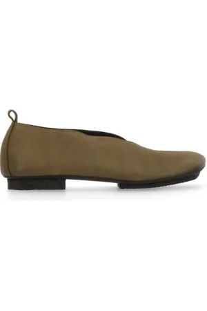 UMA WANG Buty, Kobieta, Zielony, 36 EU, Zielone skórzane baletki