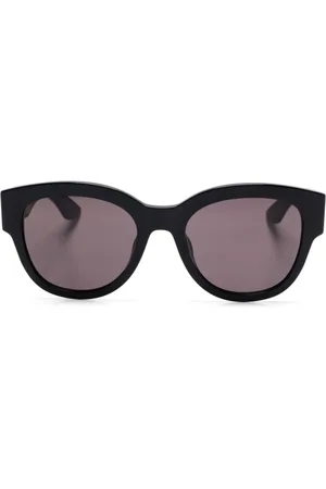 Alexander McQueen Akcesoria, Kobieta, Czarny, ONE SIZE, Czarne okulary przeciwsłoneczne dla kobiet
