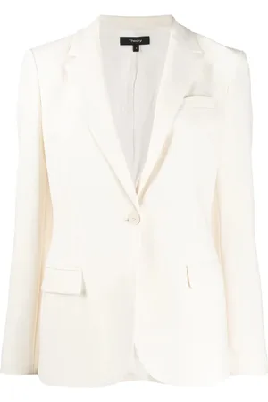 THEORY Kurtki, Kobieta, Beżowy, S, Crepe Staple Blazer