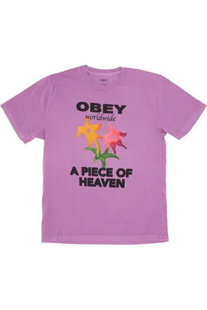 Obey Koszulki, Kobieta, Fioletowy, M, Koszulka Damska Pigmentowa Mulberry