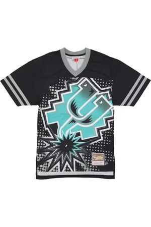 Mitchell & Ness Koszulki, Mężczyzna, Wielobarwność, L, Poliester, Kurtka NBA Big Face 7.0