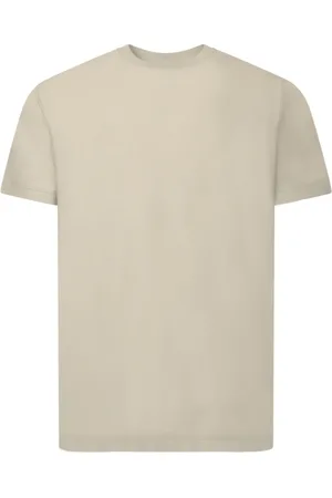 ZANONE Koszulki, Mężczyzna, Beżowy, L, T-shirt z krótkim rękawem z krepy