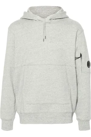 C.P. Company Bluzy, Mężczyzna, Szary, XL, Bawełna, Szara Bluza z Kapturem