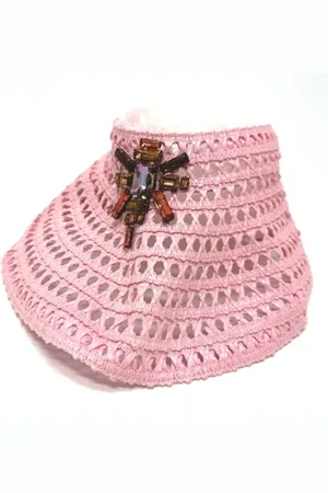 LOUIS VUITTON Pre-owned, Kobieta, Różowy, ONE SIZE, Pre-owned Raffia hats