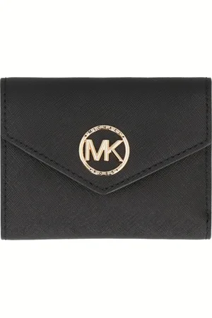 Michael Kors Akcesoria, Kobieta, Czarny, ONE SIZE, Skóra, Portfel Carmen Medium z trójwarstwowej skóry Saffiano