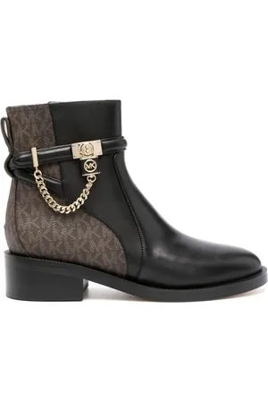 Michael Kors Buty, Kobieta, Czarny, 39 EU, Skóra, Kożuchy Hamilton z ozdobami i logo