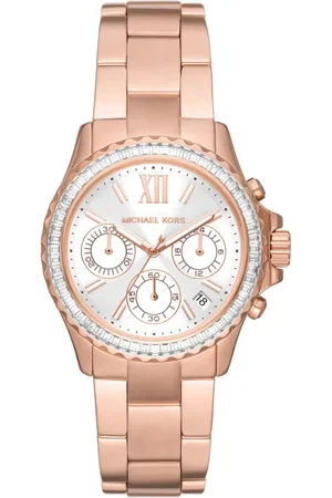 Michael Kors Akcesoria, Kobieta, Różowy, ONE SIZE, Zegar Bransoletka Everest
