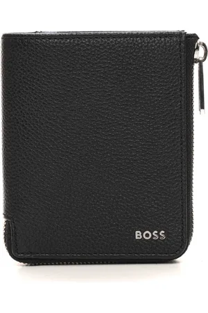 HUGO BOSS Akcesoria, Mężczyzna, Czarny, ONE SIZE, Skóra, Portfel Pionowy
