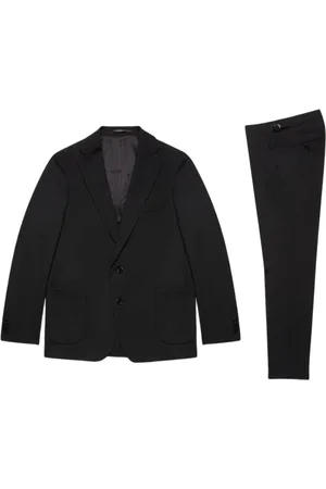 Brooks Brothers Garnitury, Mężczyzna, Czarny, M, Wełna, Garnitur z mieszanki wełny