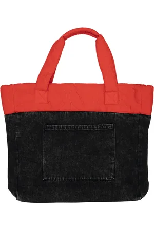 Edwin Torebki, Kobieta, Czarny, ONE SIZE, Bawełna, Reversible Tote Bag w czarnym dżinsie