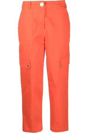 Michael Kors Spodnie, Kobieta, Pomarańczowy, M, Bawełna, Spodnie Cargo