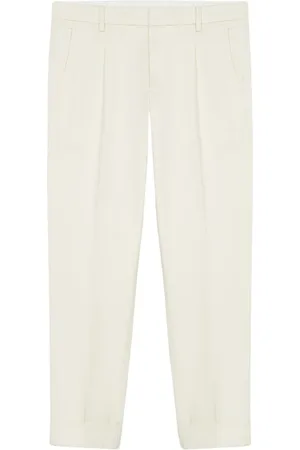 Brooks Brothers Spodnie, Mężczyzna, Biały, W34, Bawełna, Spodniey z bawełny stretch