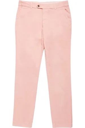 Brooks Brothers Spodnie, Mężczyzna, Różowy, W33, Bawełna, Spodniey z dzianinowej bawełny