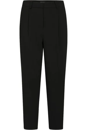 Bruuns Bazaar Spodnie, Kobieta, Czarny, XS, Spodnie Slim-fit