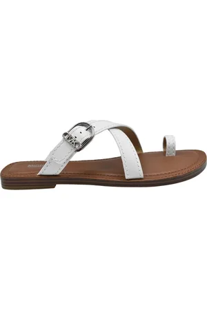 Michael Kors Buty, Kobieta, Biały, 37 EU, Len, Klapki