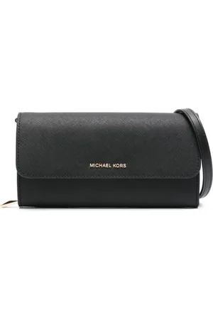 Michael Kors Torebki, Kobieta, Czarny, ONE SIZE, Skóra, Duży portfel na łańcuszku