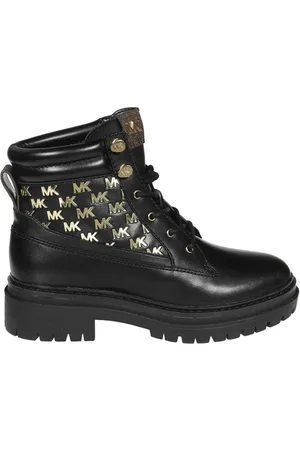 Michael Kors Buty, Kobieta, Czarny, 39 EU, Skóra, Skórzane Buty z Sznurowadłami