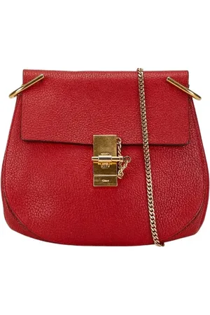 Chloé Pre-owned, Kobieta, Czerwony, ONE SIZE, Skóra, Pre-owned skórzane torby na ramię