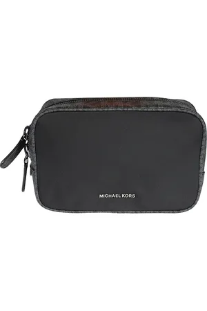 Michael Kors Torebki, Mężczyzna, Czarny, ONE SIZE, Skóra, Kosmetyczka Brooklyn