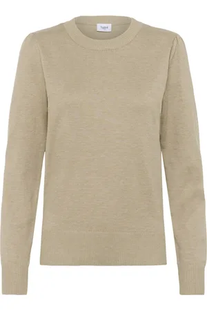 Saint Tropez Swetry, Kobieta, Beżowy, XS, Taupe Melange Sweter