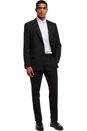 Brooks Brothers Garnitury, Mężczyzna, Szary, XL, Wełna, Garnitur z Mieszanki Wełny