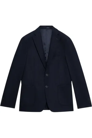 Brooks Brothers Kurtki, Mężczyzna, Niebieski, 3XL, Wełna, Marynarka z mieszanki dziewiczej wełny