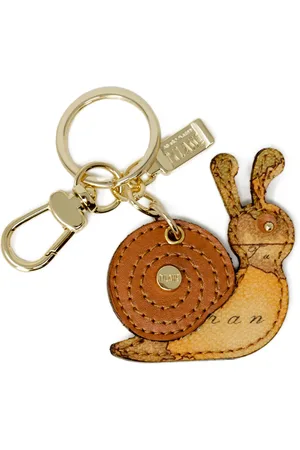 ALVIERO MARTINI 1A CLASSE Akcesoria, Kobieta, Beżowy, ONE SIZE, Beżowy Skórzany Brelok Ślimak