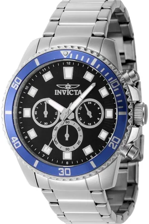 Invicta Akcesoria, Mężczyzna, Szary, ONE SIZE, Chronograf Stalowa Zegarek dla Mezczyzn